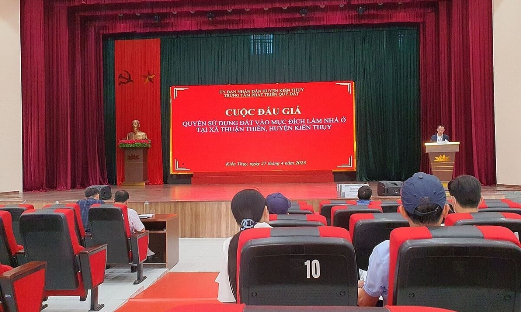 Nhiều phiên đấu giá đất tại Hải Phòng ế ẩm