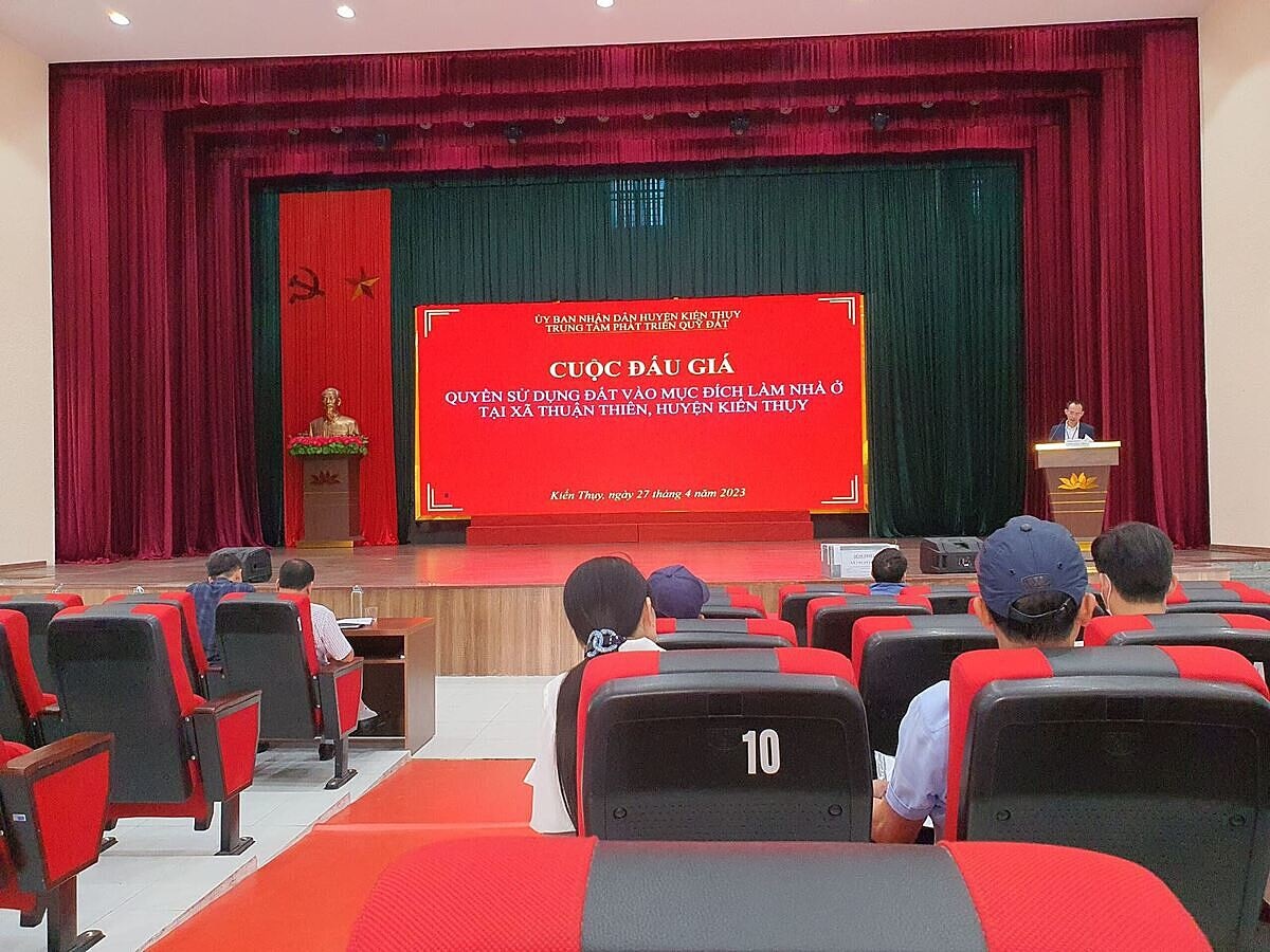 Nhiều phiên đấu giá đất tại Hải Phòng ế ẩm 