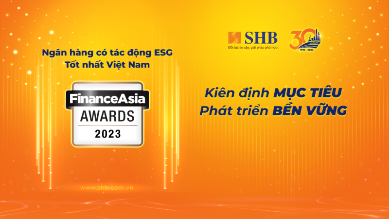SHB honored as ‘Best ESG Impact Bank in Vietnam’