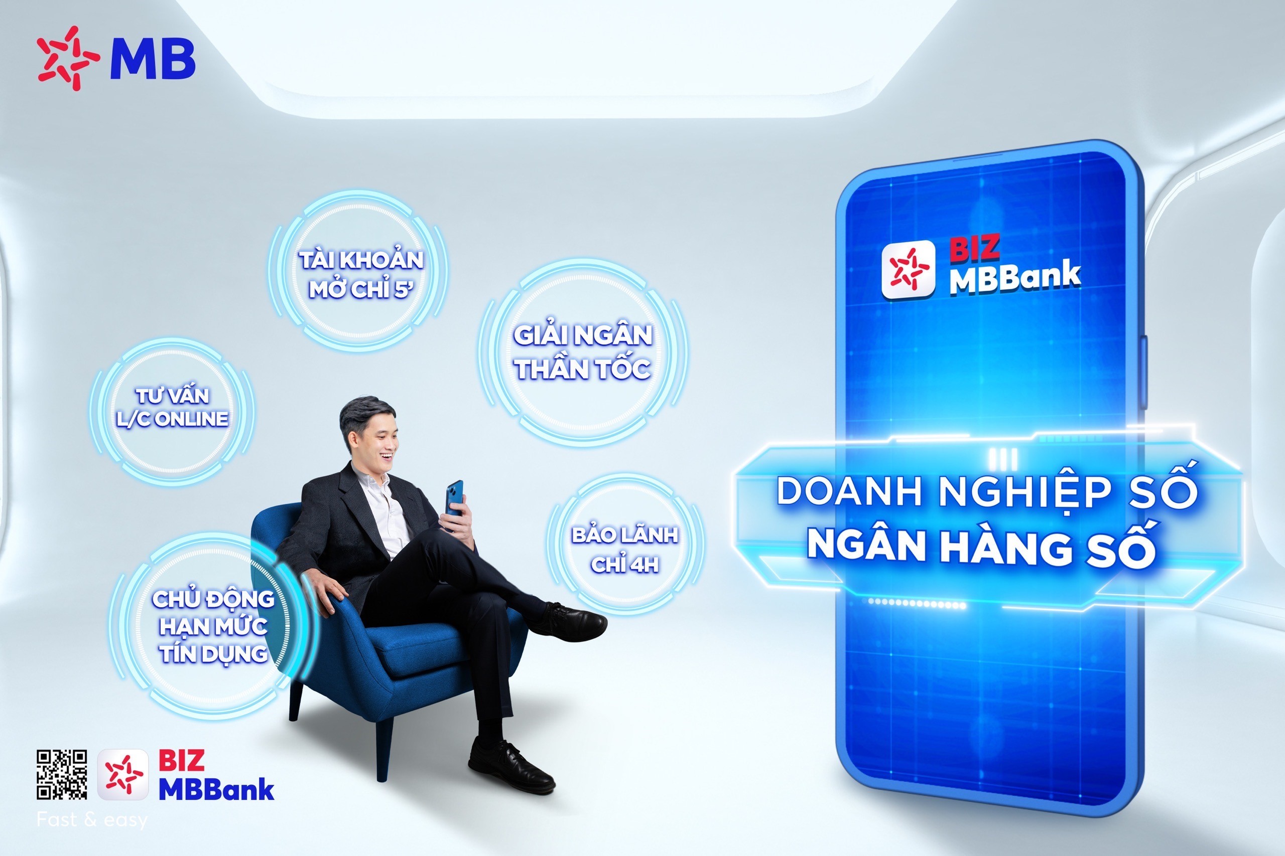 BIZ MBBank cung cấp nhiều tiện &iacute;ch cho kh&aacute;ch h&agrave;ng doanh nghiệp.