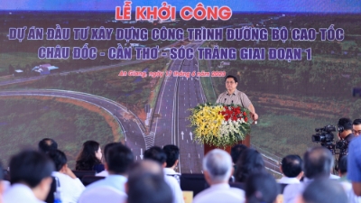 Construction begins on Chau Doc - Can Tho - Soc Trang Expressway