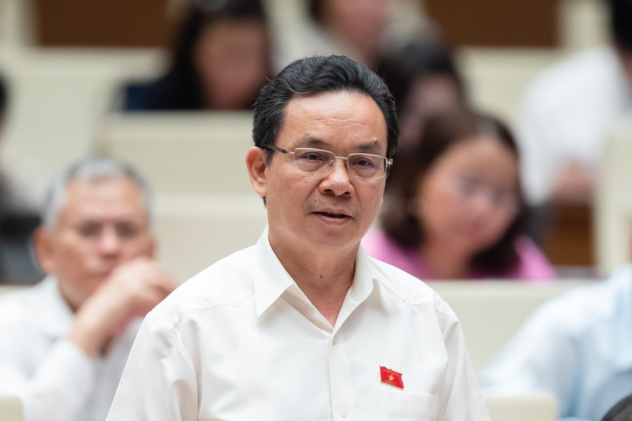 Đại biểu Hoàng Văn Cường (đoàn Hà Nội) - Ảnh: Quochoi.nv