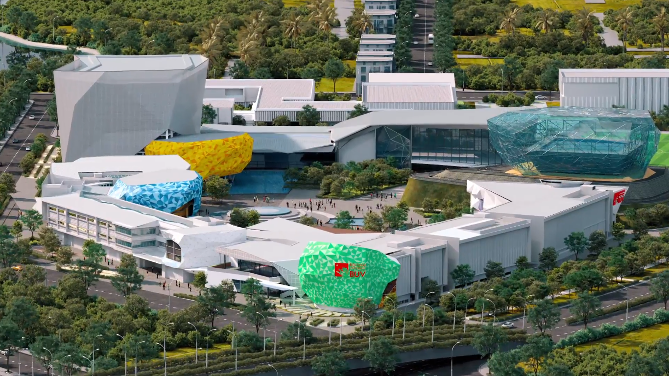 BUV Campus’s 3D Model upon 3-phase completion.