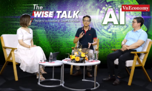 Chương trình The WISE Talk số 7 của VnEconomy / Tech Connect với chủ đề “Doanh nghiệp Việt có đang trễ nhịp với cuộc đua phát triển AI”.