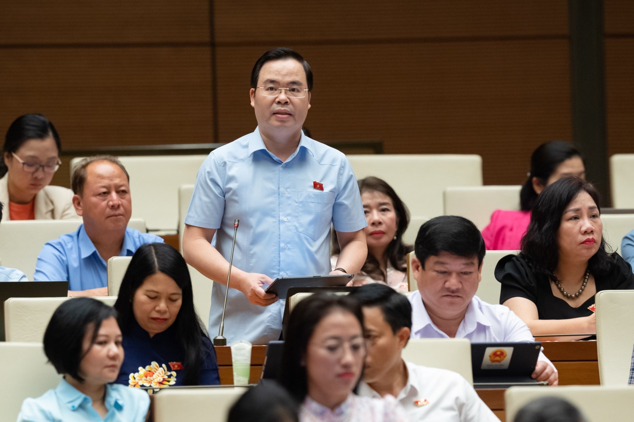Đại biểu Trần Văn Khải (đoàn Hà Nam) - Ảnh: Quochoi.vn