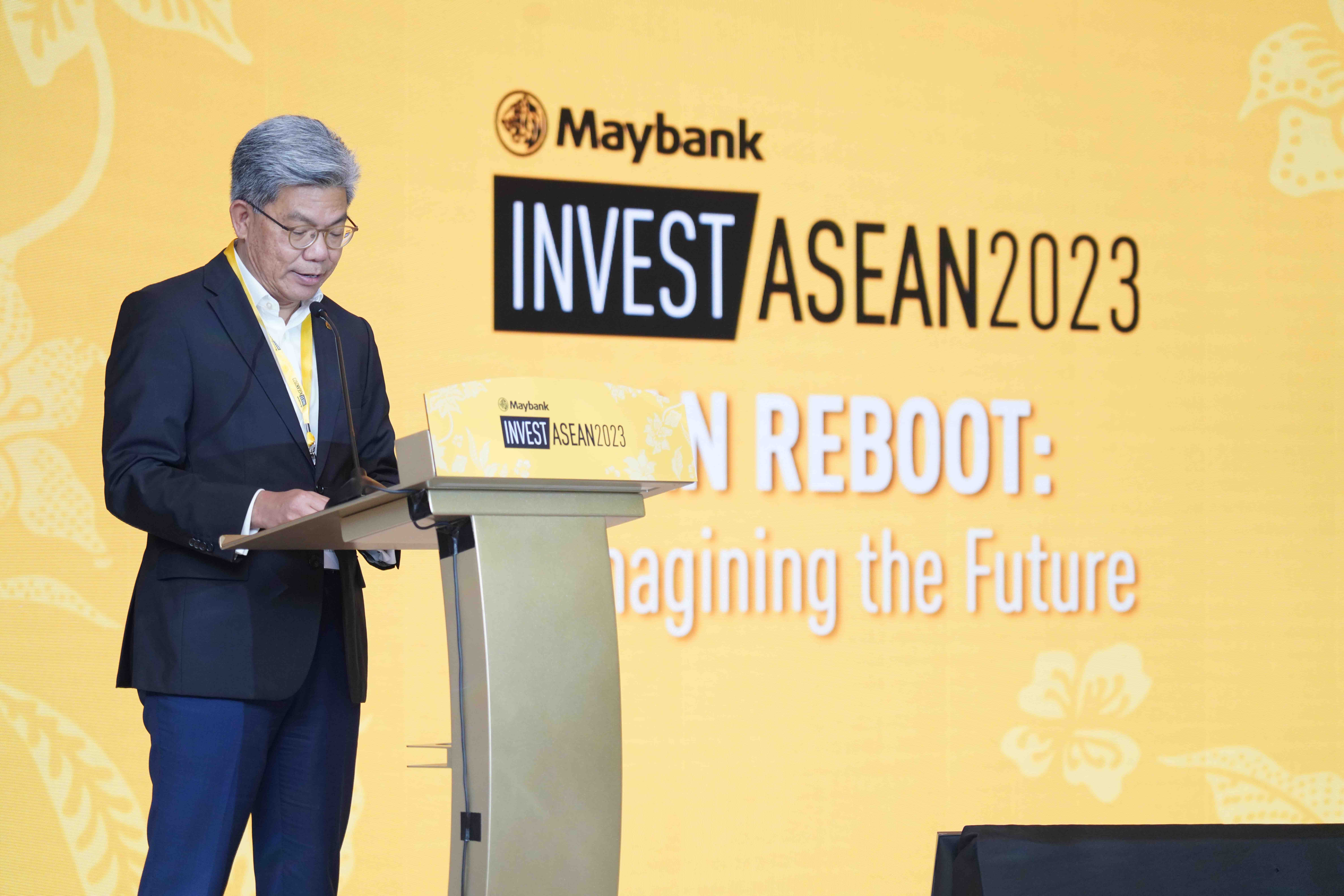 Chủ tịch ki&ecirc;m Tổng gi&aacute;m đốc Tập đo&agrave;n Maybank, &ocirc;ng Dato&rsquo; Khairussaleh Ramli tại sự kiện Maybank's Invest ASEAN 2023.