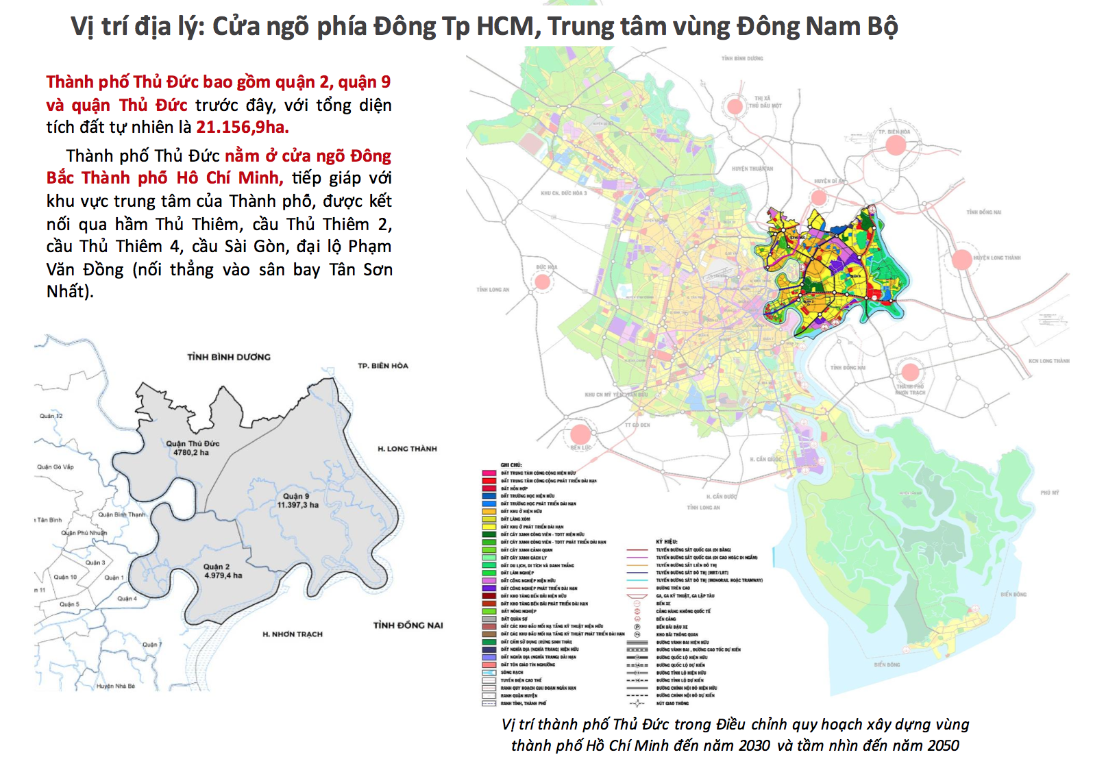 Vị trí của TP. Thủ Đức, TP.HCM - Nguồn: UBND TP.HCM.