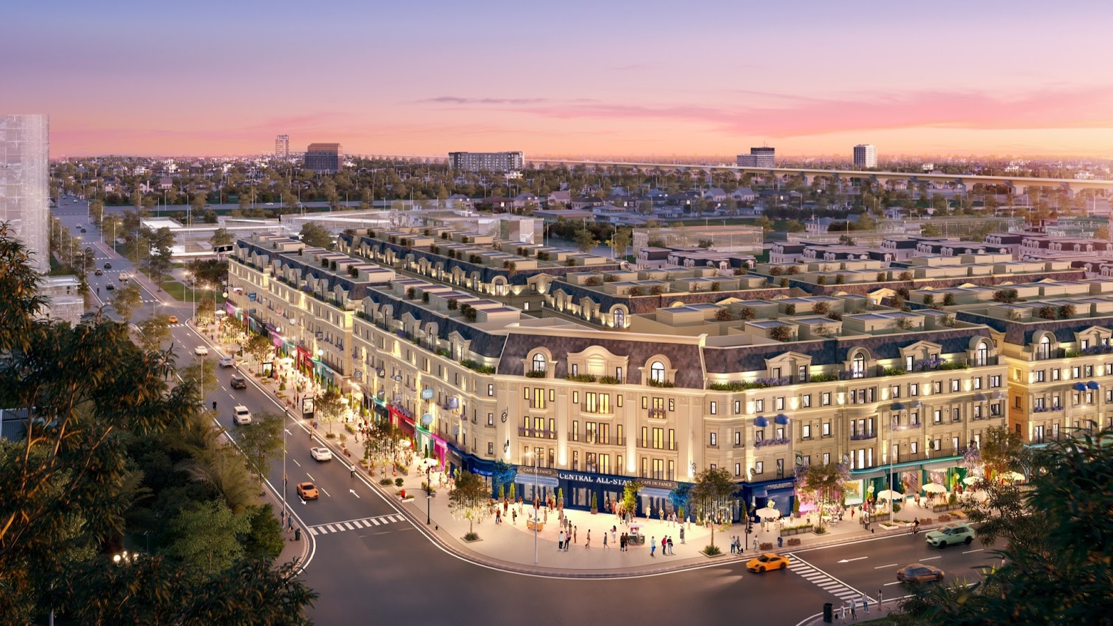 Những ng&atilde; tư tương lai lu&ocirc;n s&aacute;ng &aacute;nh đ&egrave;n tại Rue de Charme (H&igrave;nh ảnh minh họa).