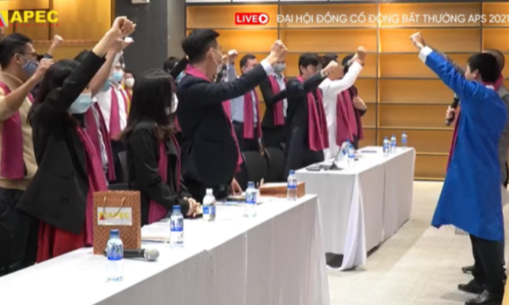 Ảnh chụp Đại hội đồng cổ đông Apec năm 2021.