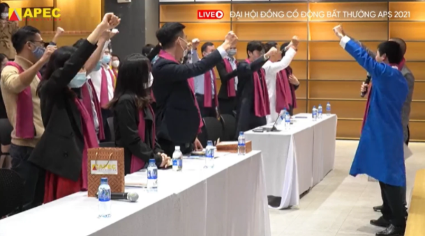 Ảnh chụp Đại hội đồng cổ đông Apec năm 2021. 