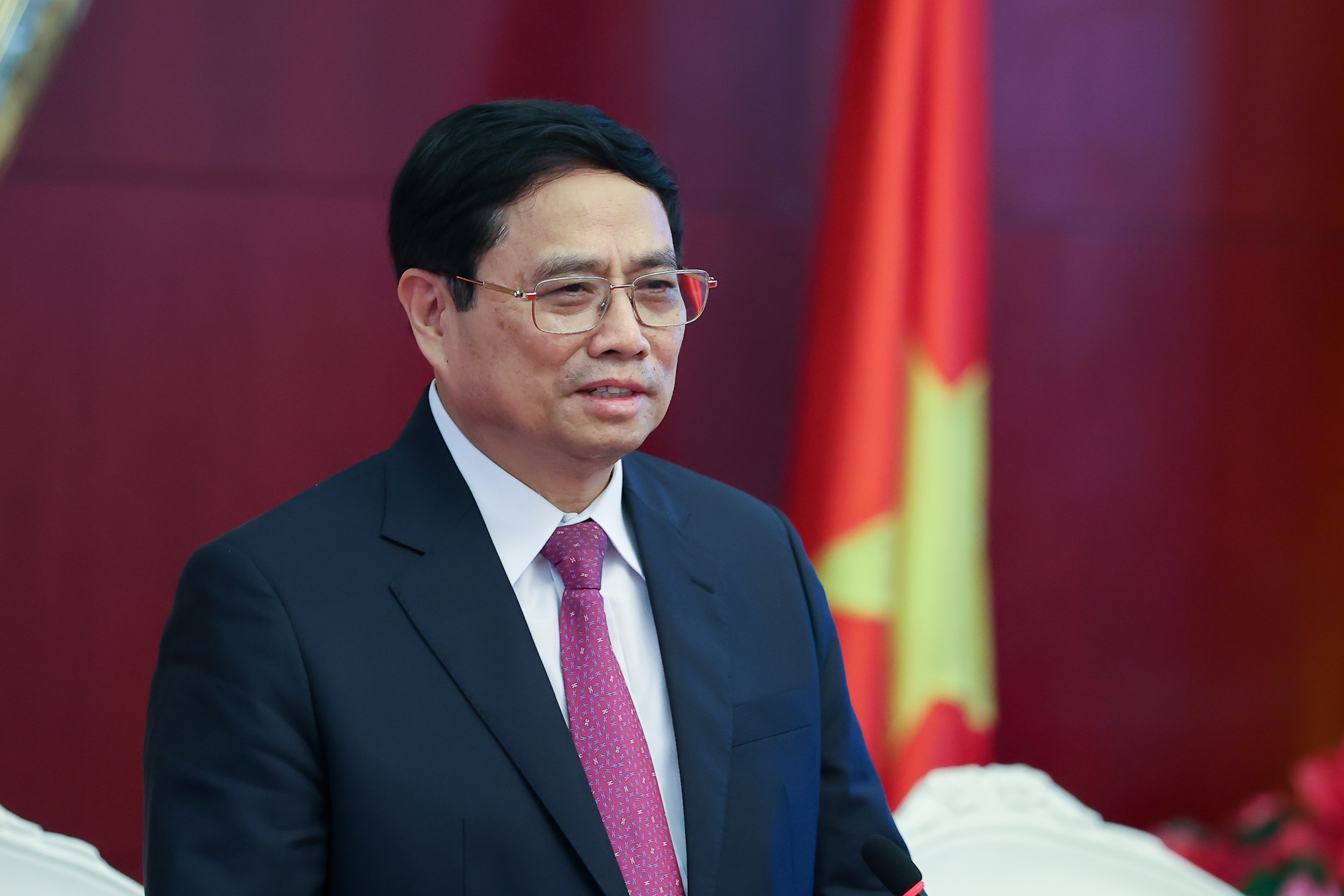 Thủ tướng phát biểu tại cuộc gặp mặt - Ảnh: VGP