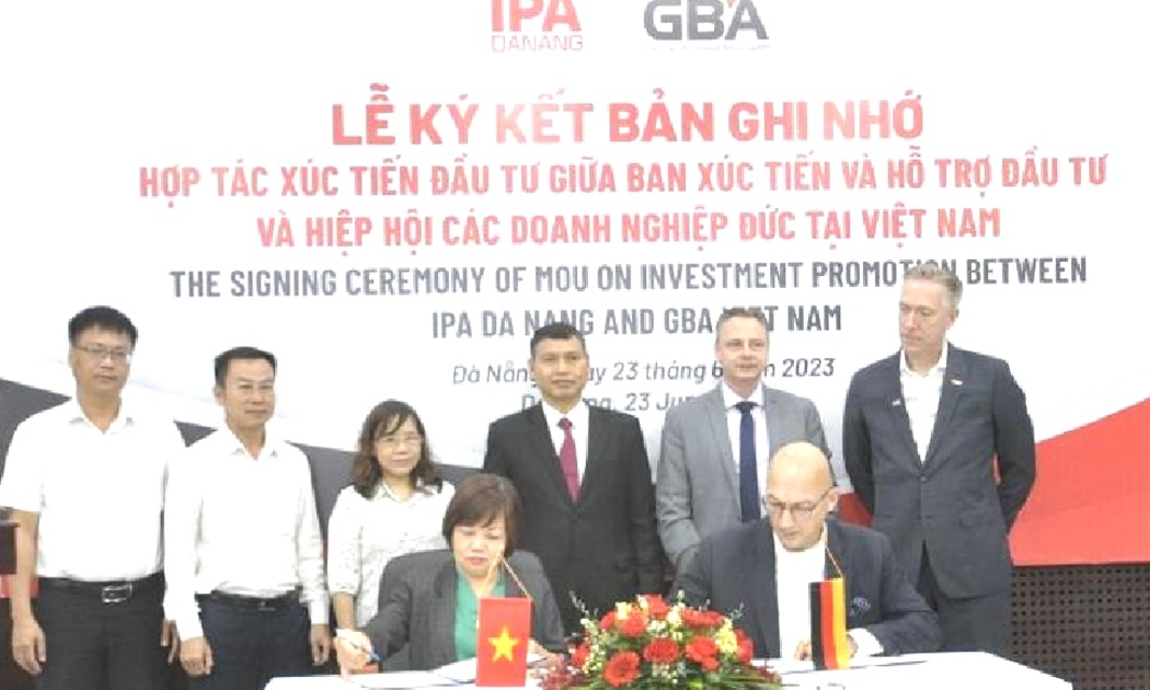Ký kết hợp tác giữa thành phố Đà Nẵng và Hiệp hội các doanh nghiệp Đức tại Việt Nam GBA.