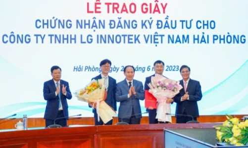 Hải Phòng thu hút thêm 1 tỷ USD từ LG Innotek