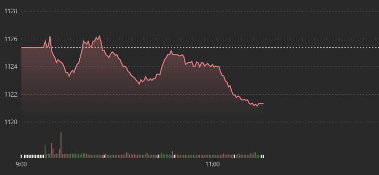 Vn-Index đang không có nhóm cổ phiếu nào dẫn dắt hay nâng đỡ.