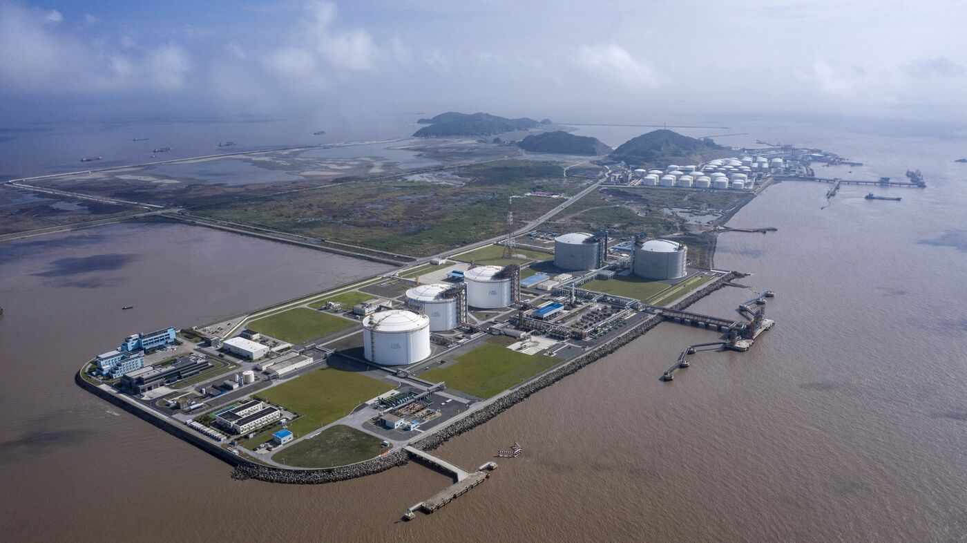 Một cảng khí đốt ở Thượng Hải, Trung Quốc - Ảnh: Bloomberg.