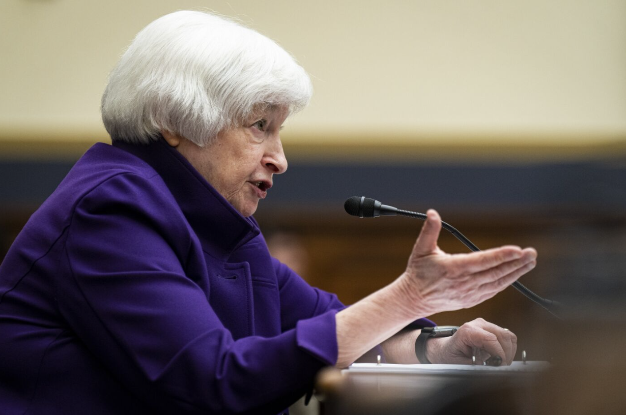 Bộ trưởng Bộ Tài chính Mỹ Janet Yellen - Ảnh: Bloomberg.