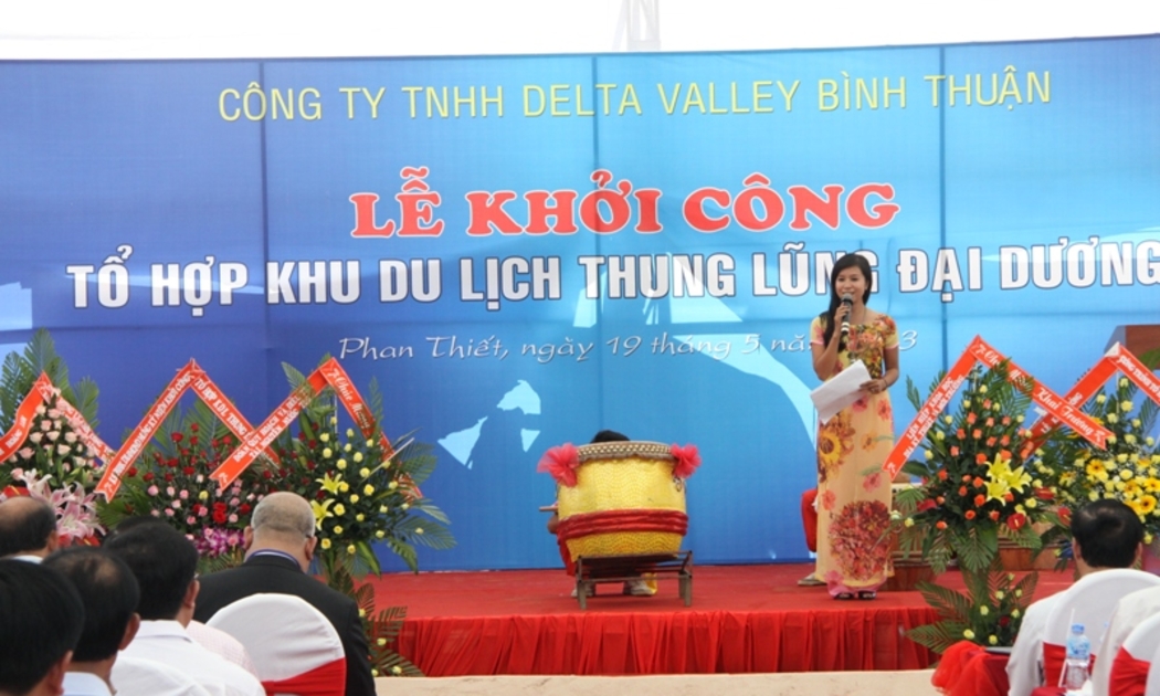 Lễ khởi công Tổ hợp Khu du lịch Thung Lũng Đại Dương do Delta Valley – Bình Thuận làm chủ đầu tư.