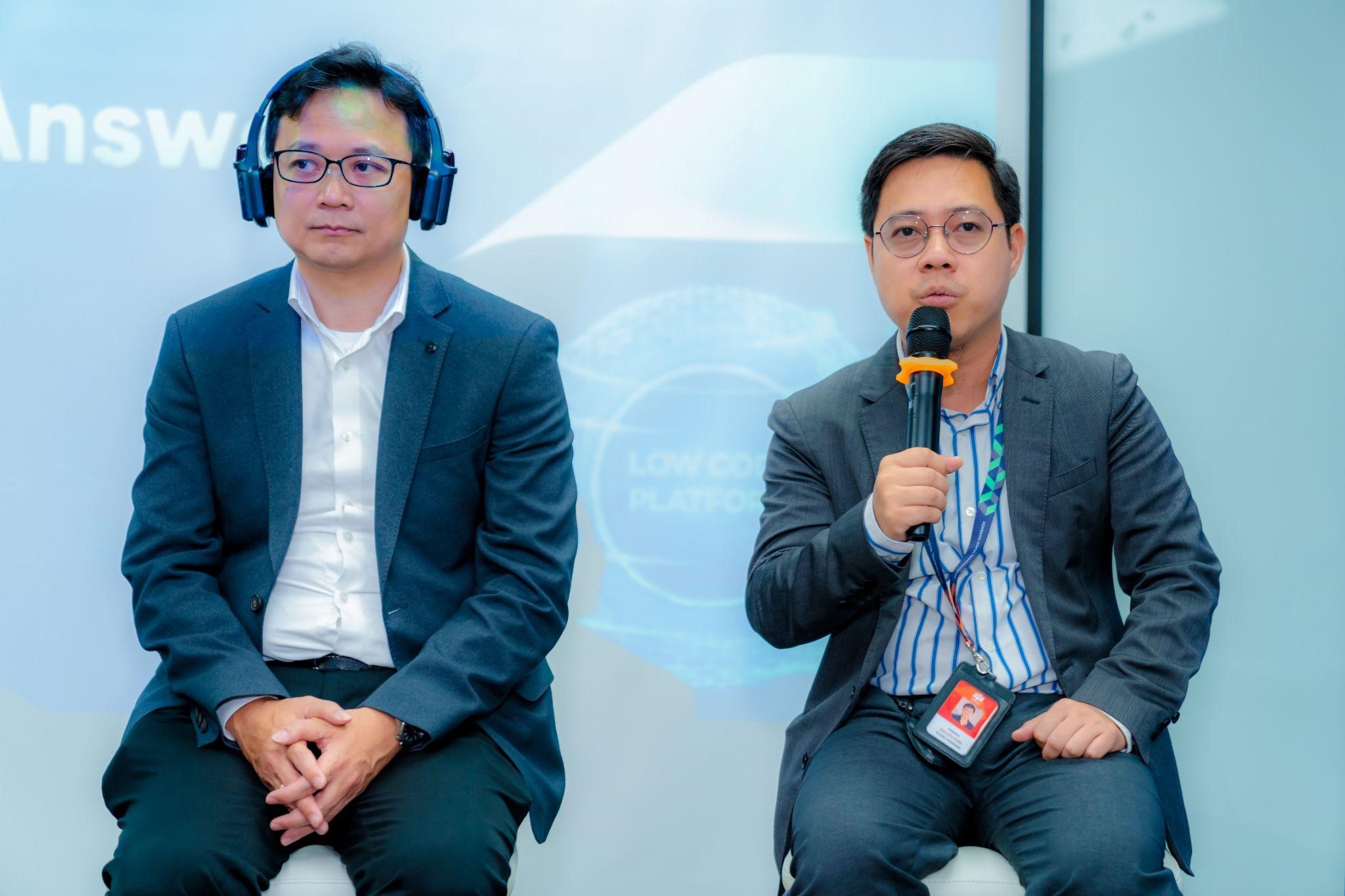 Đại diện FPT Software v&agrave; OutSystems giải đ&aacute;p c&acirc;u hỏi của doanh nghiệp tại H&agrave; Nội về ChatGPT v&agrave; Low-code.