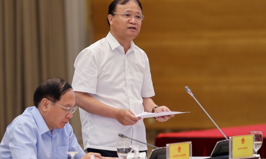 Thứ trưởng Bộ Công Thương Đỗ Thắng Hải tại họp báo - Ảnh: VGP