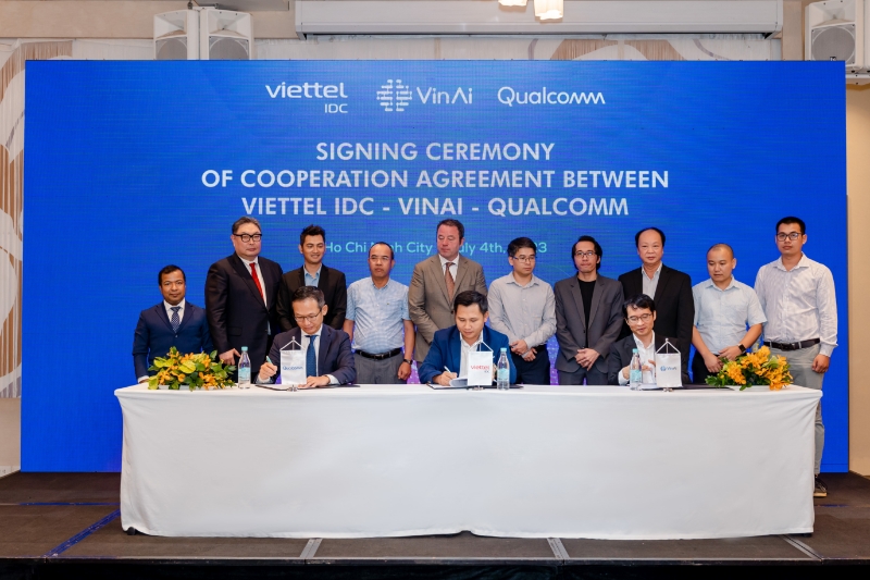 Viettel IDC signs strategic partnerships with VinAI and Qualcomm to promote AI solutions