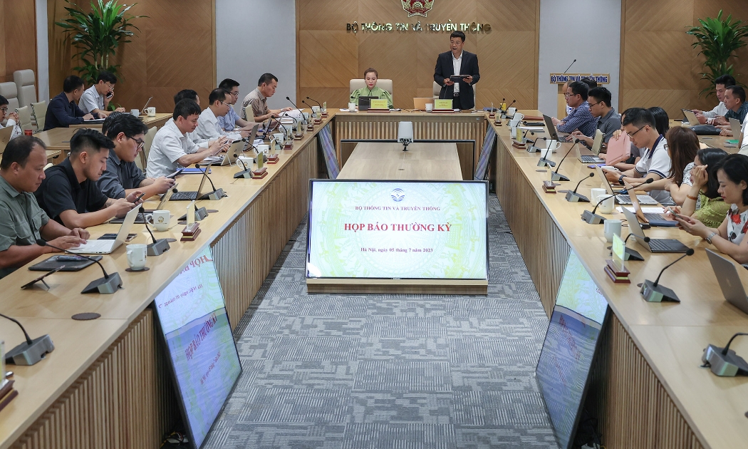 Họp báo thường kỳ tháng 7 Bộ Thông tin và Truyền thông