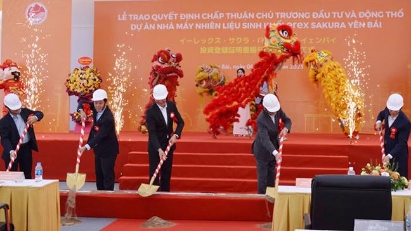 Construction of Japanese-invested biomass fuel plant underway in Yen Bai