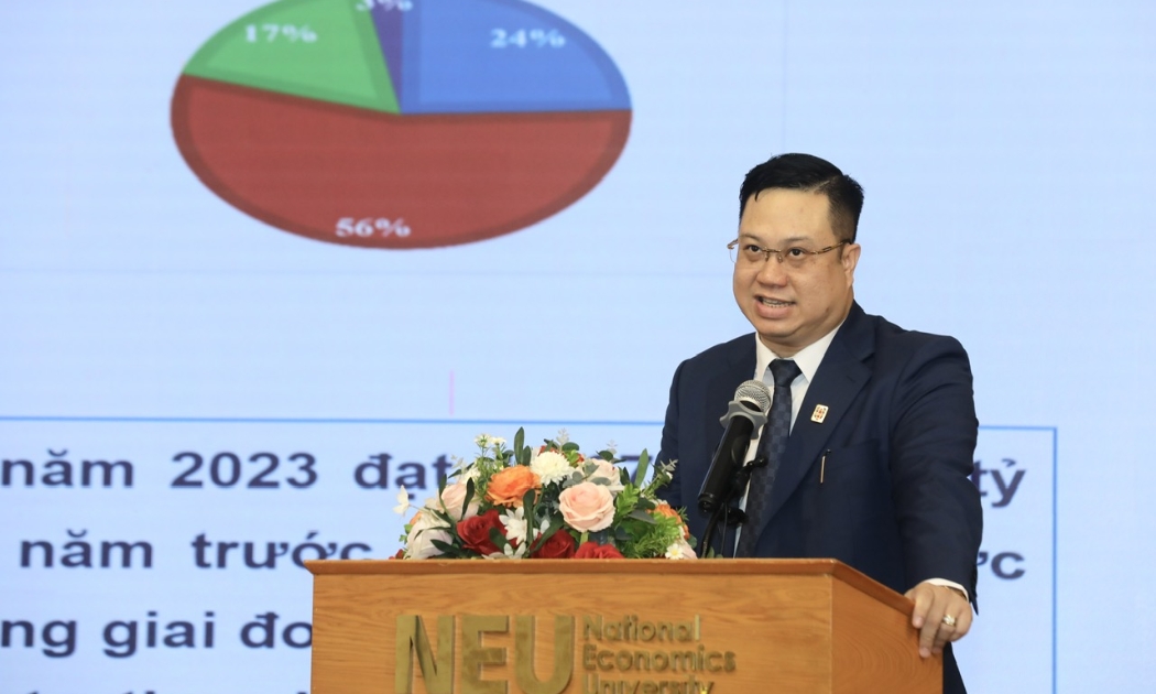 PGS. TS Nguyễn Đức Trung, Hiệu trưởng Trường Đại học Ngân hàng TP. HCM. Ảnh: Việt Dũng.
