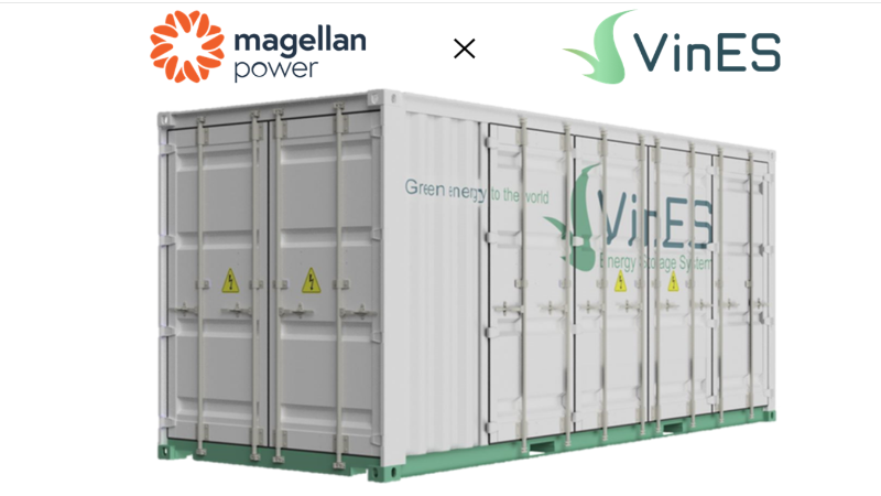 VinES partners with Magellan Power to send energy solution to Australia