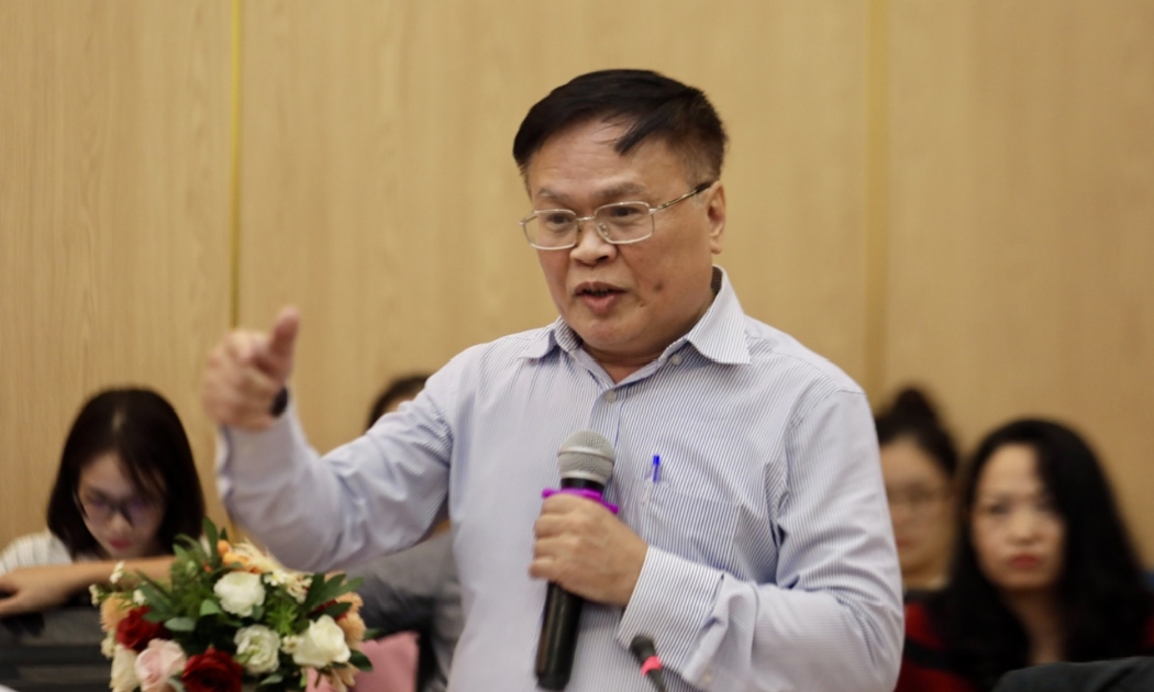 TS. Nguyễn Đình Cung, chuyên gia kinh tế chia sẻ tại Tọa đàm: