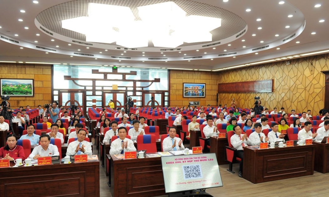 Các đại biểu dự Kỳ họp thứ 16 HĐND tỉnh khóa XVII. Ảnh: Thành Chung