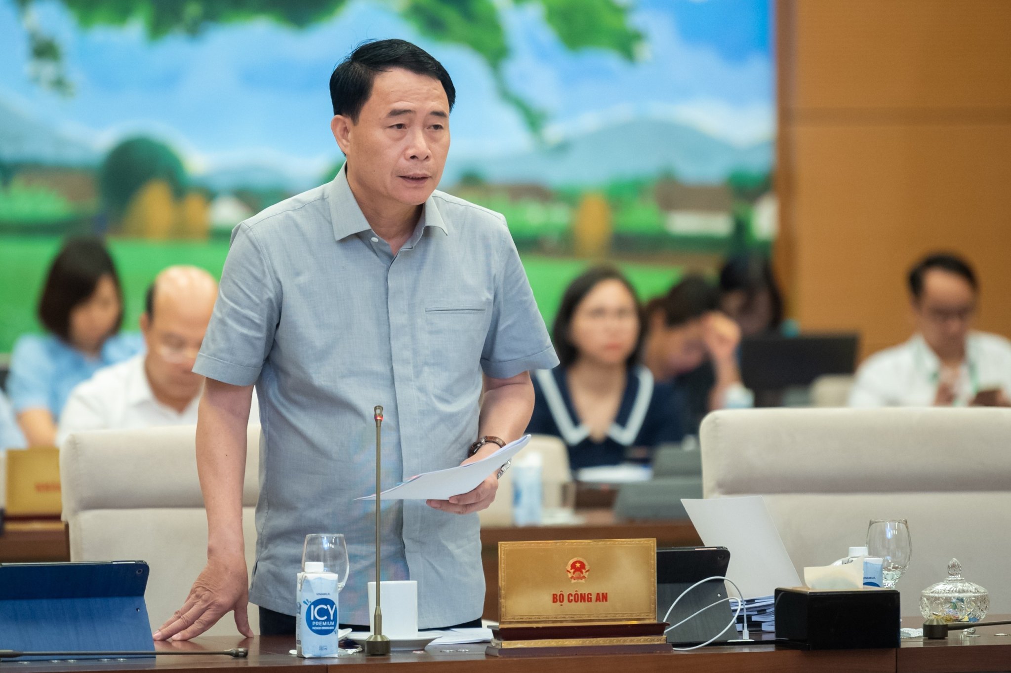 Thứ trưởng Bộ Công an Lê Quốc Hùng - Ảnh: Quochoi.vn