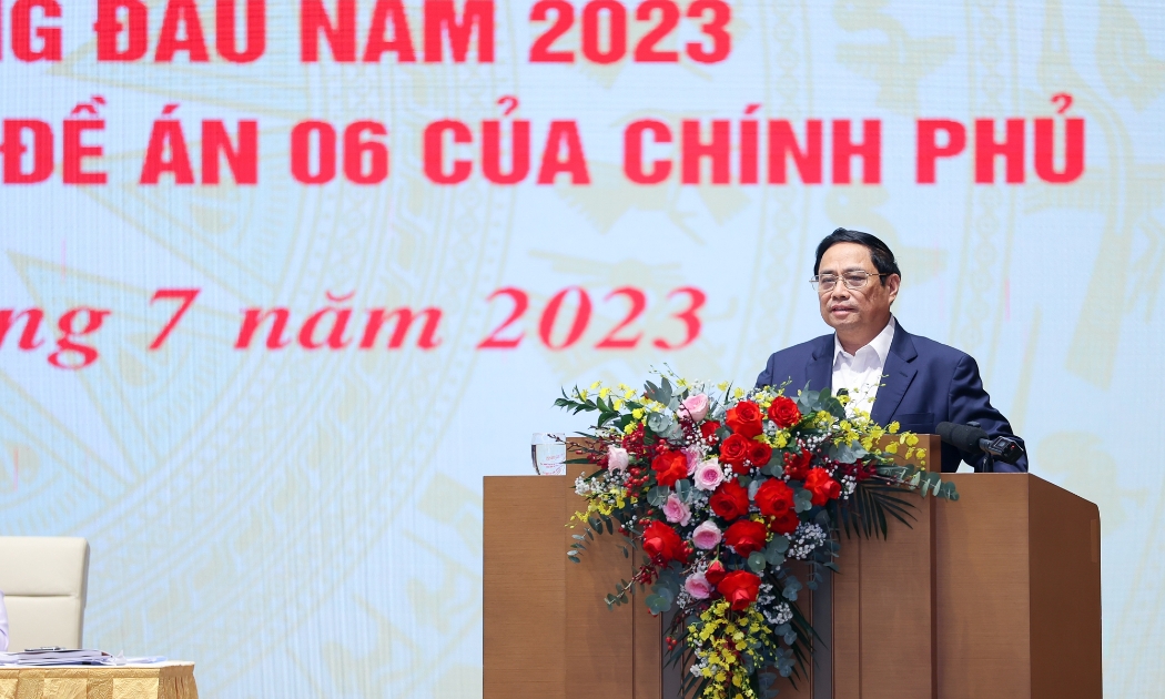 Thủ tướng Phạm Minh Chính phát biểu chỉ đạo tại Hội nghị chiều ngày 12/7/2023.