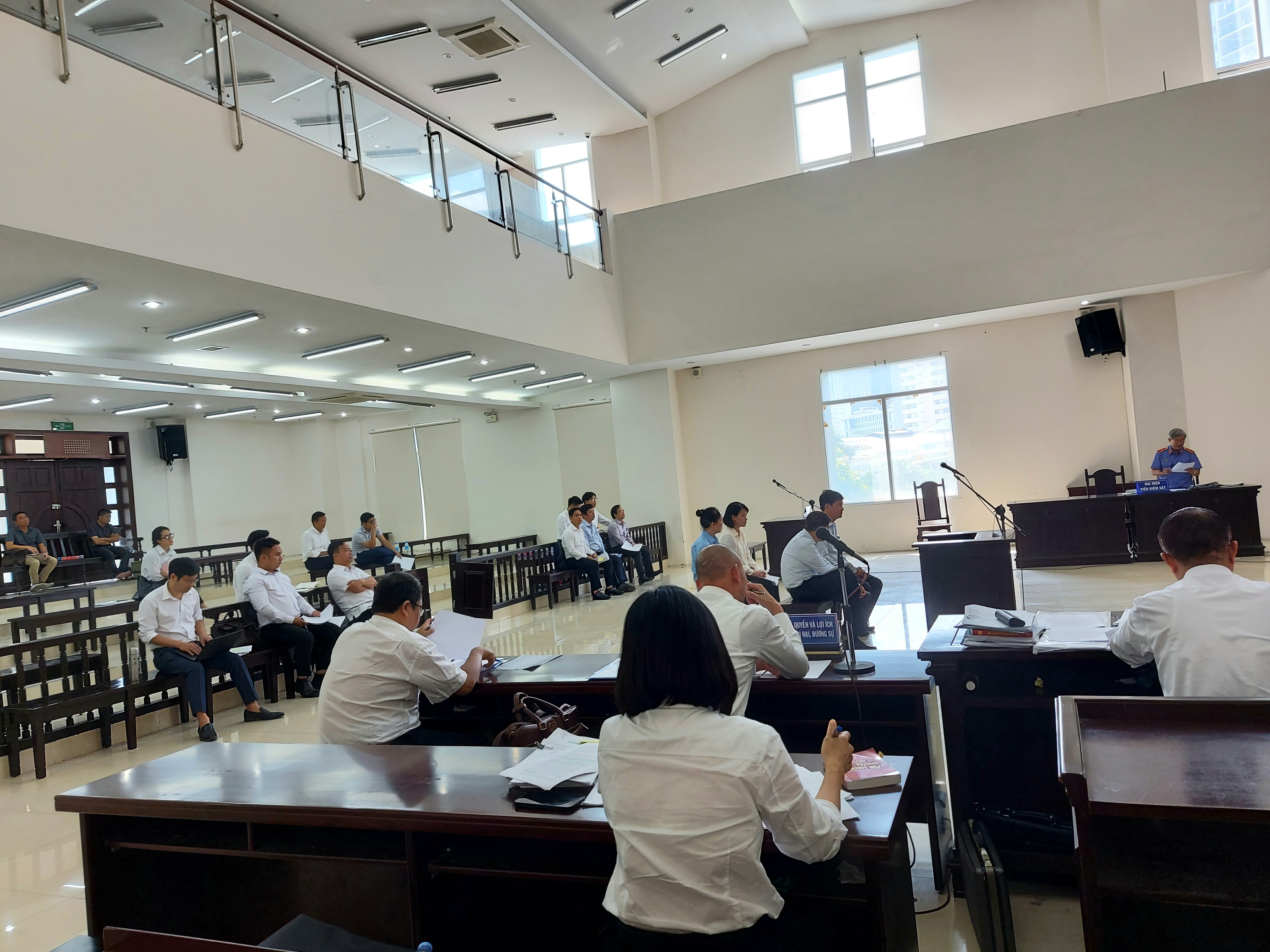 Quang cảnh phiên tòa phúc thẩm ngày 12/7.