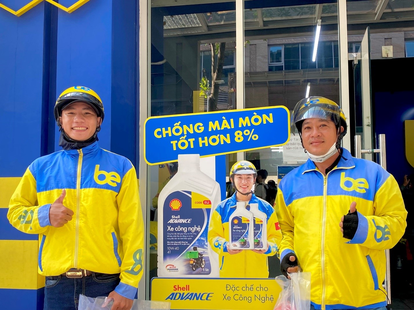 T&agrave;i xế Be được trải nghiệm dầu nhớt chất lượng quốc tế.