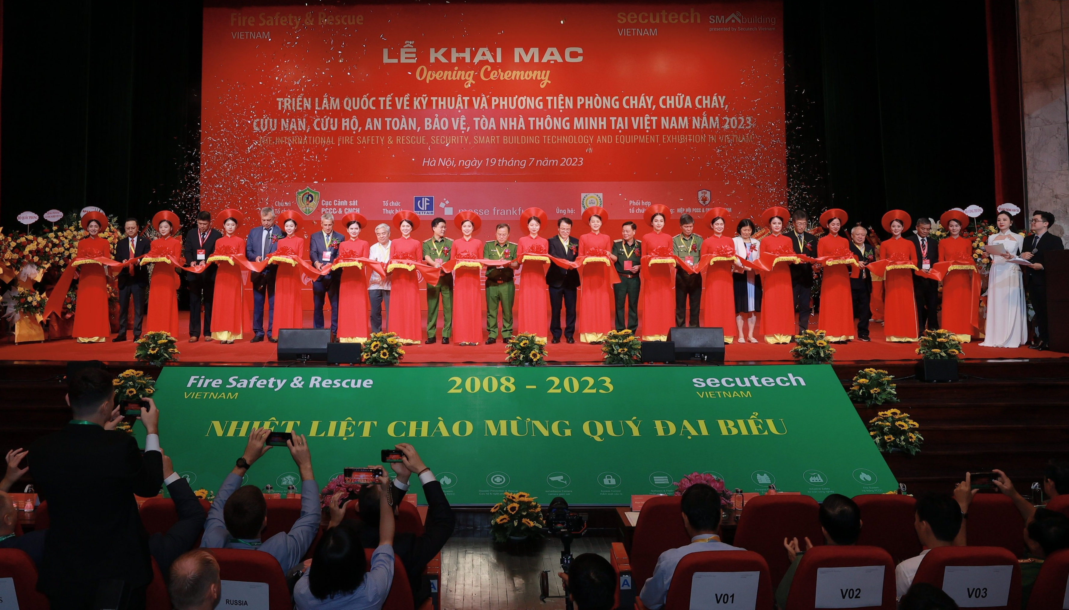 Khai mạc triển lãm quốc tế về kỹ thuật và phương tiện phòng cháy, chữa cháy, cứu nạn, cứu hộ và thiết bị an ninh, an toàn bảo vệ năm 2023.