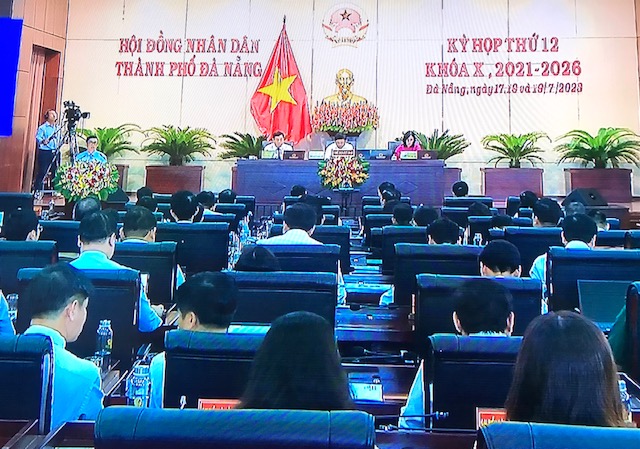 Toàn cảnh Kỳ họp thứ 12 HĐND TP. Đà Nẵng, Khóa X, nhiệm kỳ 2021-2026.