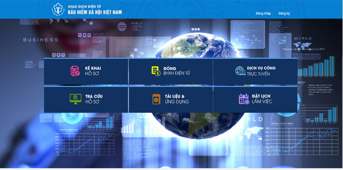 Cổng dịch vụ c&ocirc;ng ch&iacute;nh thức của Bảo hiểm x&atilde; hội Việt Nam, t&ecirc;n miền&nbsp;: https://dichvucong.baohiemxahoi.gov.vn/.