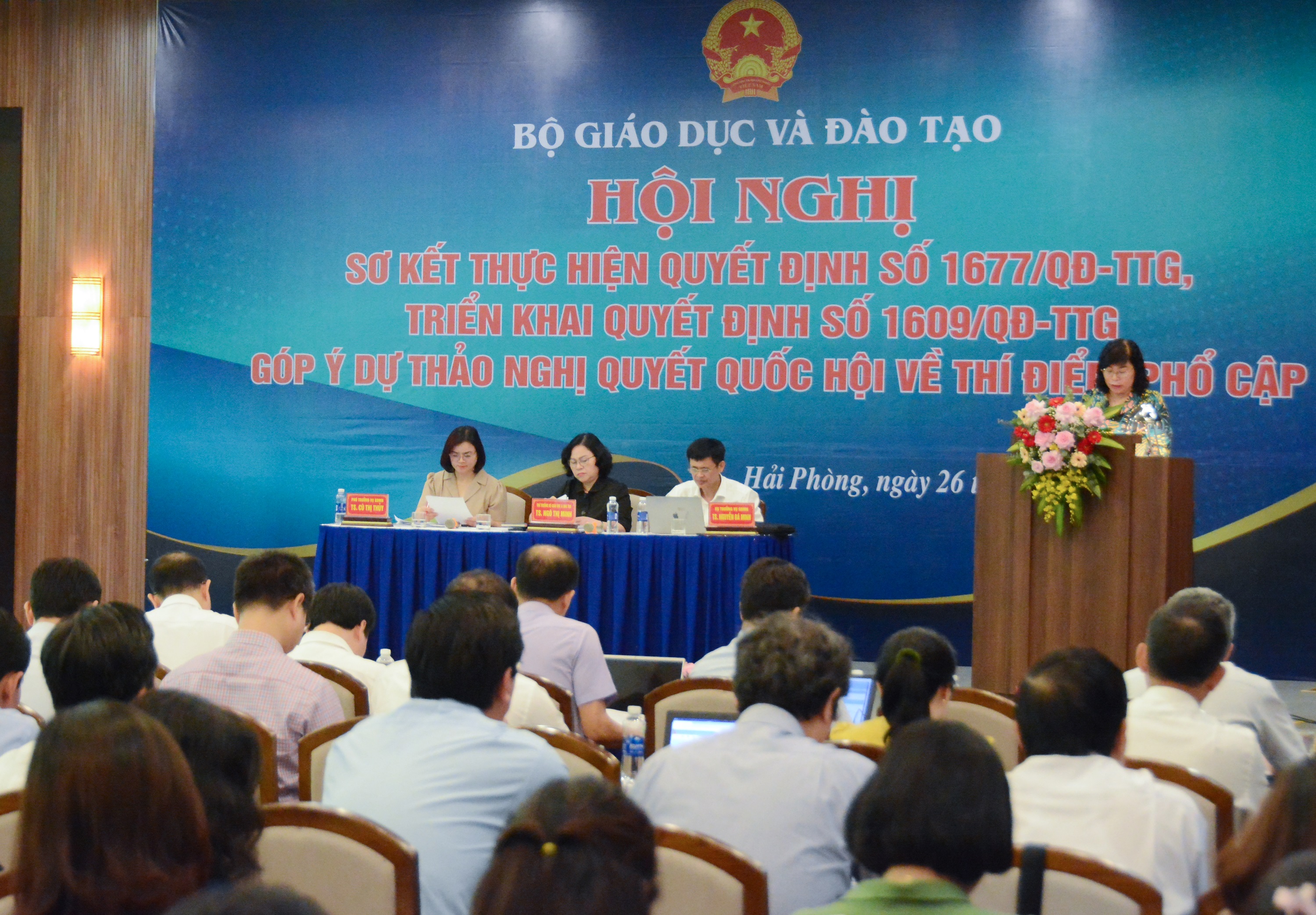 Nhiều ý kiến thảo luận tại Hội nghị. Ảnh: MOET