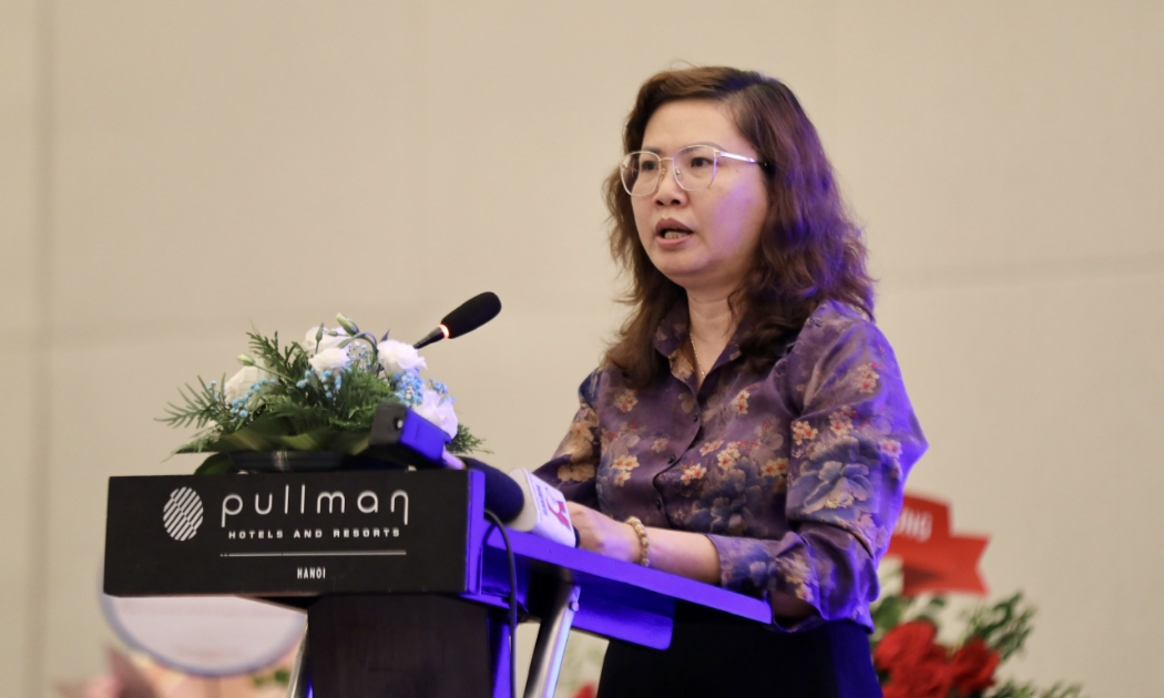 Bà Vũ Thị Chân Phương - Chủ tịch Ủy ban Chứng khoán Nhà nước. Ảnh: Việt Dũng.