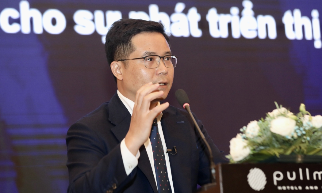 Chủ tịch FiinGroup Nguyễn Quang Thuân. Ảnh: Việt Dũng.
