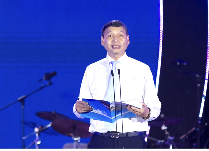 Ông Hồ Kỳ Minh, Phó Chủ tịch UBND TP. Đà Nẵng phát biểu khai mạc Lễ hội tận hưởng mùa hè 2023 - Enjoy Danang 2023