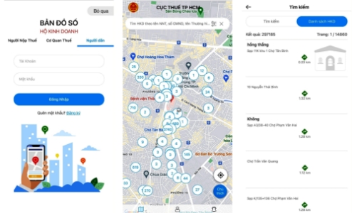 Cơ quan thuế chính thức quản lý hộ kinh doanh trên bản đồ số tại 5 tỉnh, thành từ tháng 8