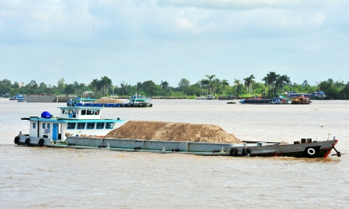 An Giang thu hồi giấy phép khai thác cát tại khu mỏ trên sông Tiền