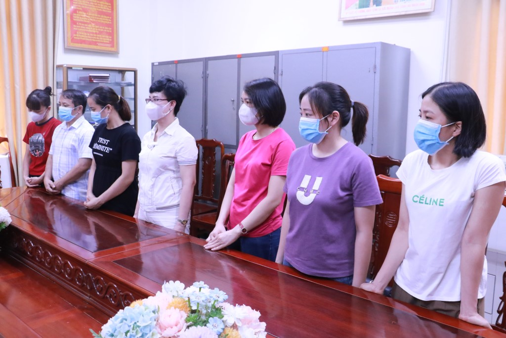 Các đối tượng tại cơ quan Công an. Ảnh: Cổng thông tin Công an tỉnh Nghệ An.