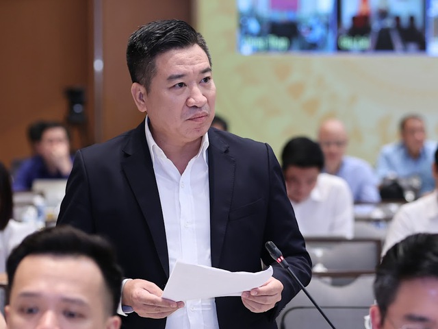 Ông Nguyễn Đình Trung phát biểu tại hội nghị - Ảnh: VGP/Nhật Bắc