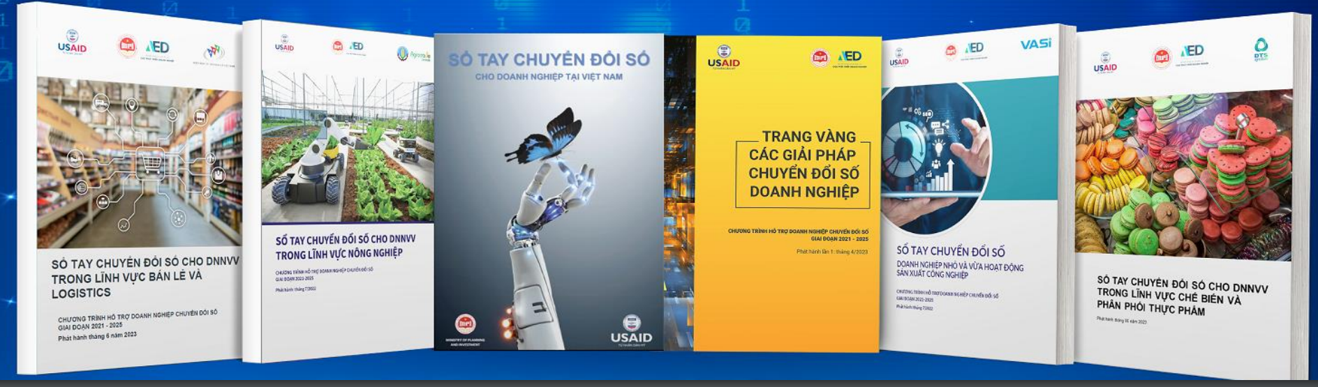 Dự án đã xây dựng 5 cuốn sổ tay chuyển đổi số, các bộ công cụ đánh giá chuyển đổi số và đăng tải lên Cổng thông tin doanh nghiệp của Bộ Kế hoạch và Đầu tư