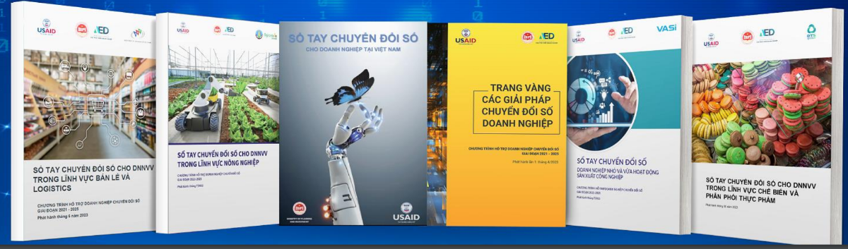 Dự án đã xây dựng 5 cuốn sổ tay chuyển đổi số, các bộ công cụ đánh giá chuyển đổi số và đăng tải lên Cổng thông tin doanh nghiệp của Bộ Kế hoạch và Đầu tư