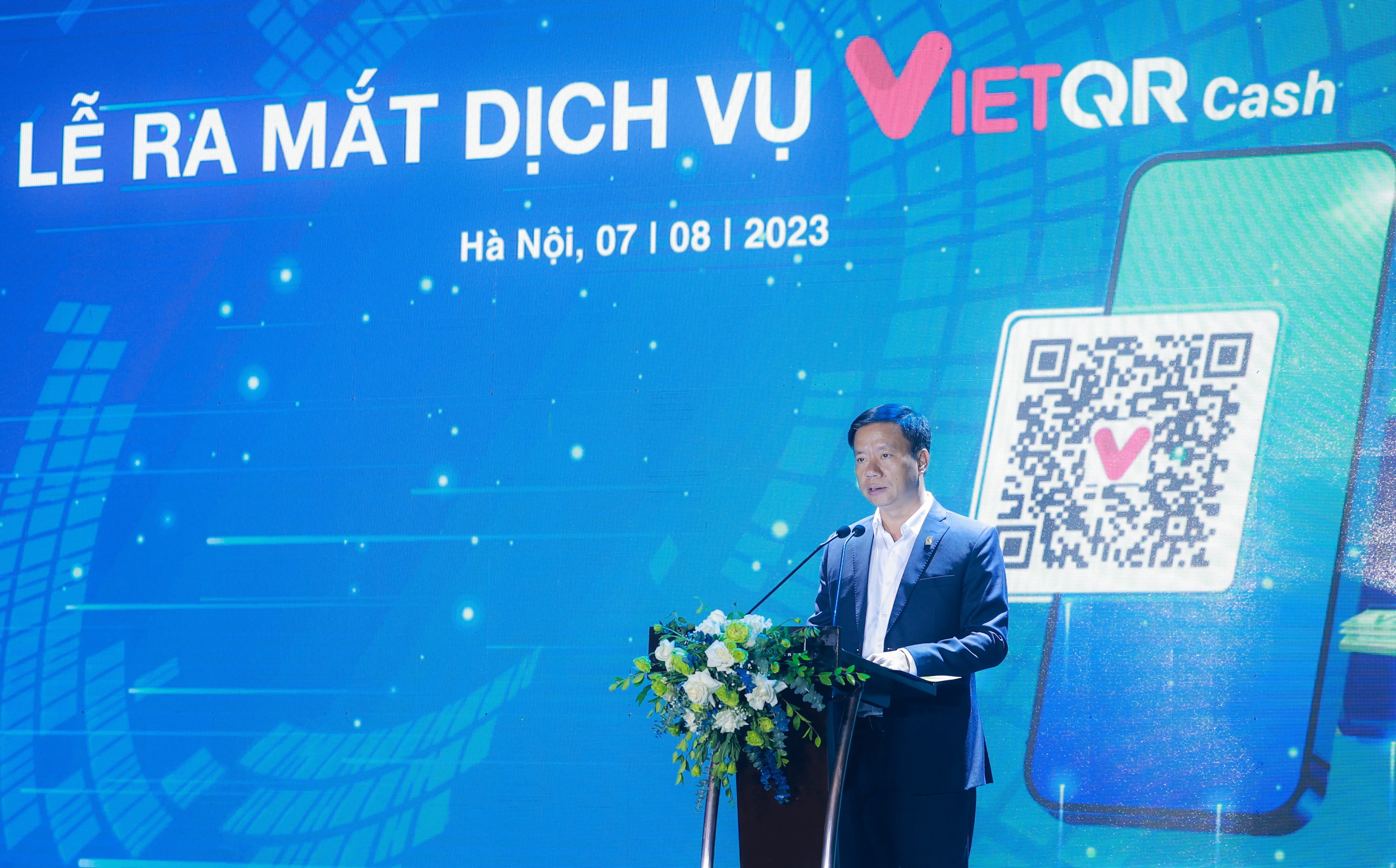 Tổng giám đốc NAPAS chia sẻ về kế hoạch triển khai dịch vụ VietQRCash trong năm 2023.