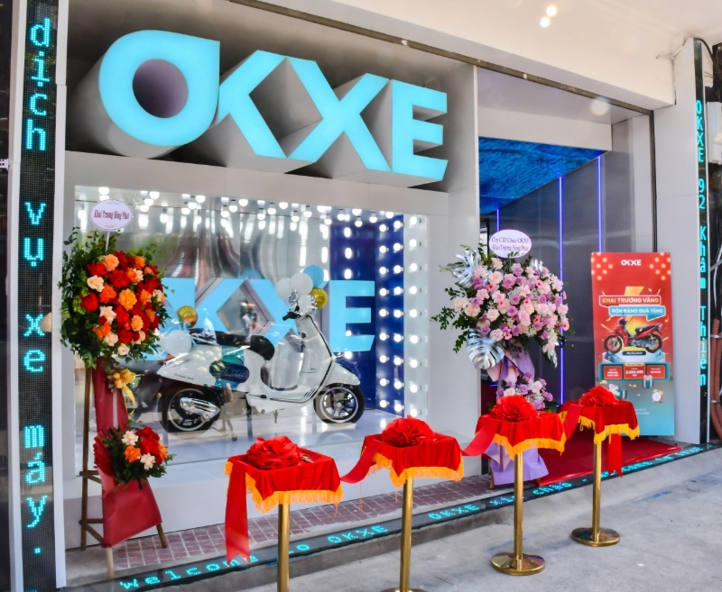 OKXE opens first motorbike service station in Hanoi