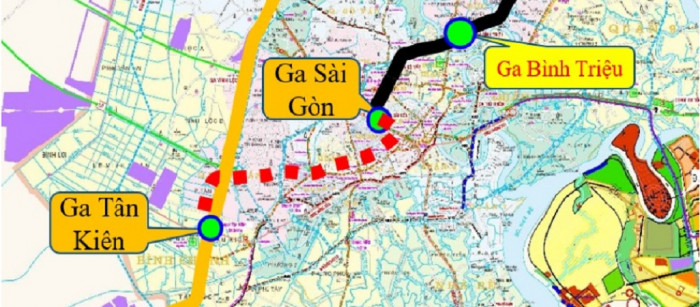 Sơ đồ hướng tuyến, lộ tr&igrave;nh chạy t&agrave;u kiểu 